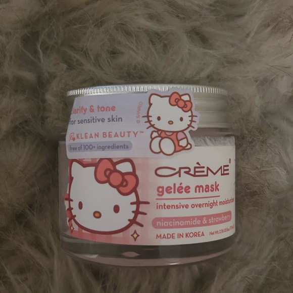 Hello Kitty Other - Hello Kitty Pink & White Crème Gelée Mask - Niacinamide & Strawberry